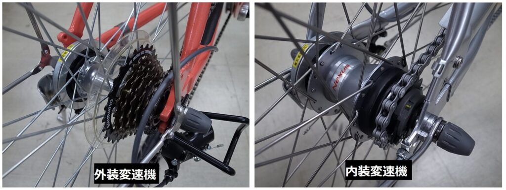 外装変速と内装変速